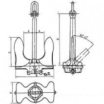 Baldt Stockless Anchor