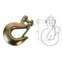 Clevis Slip Hooks With Latches