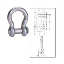 Round Pin Anchor Shackles G-213